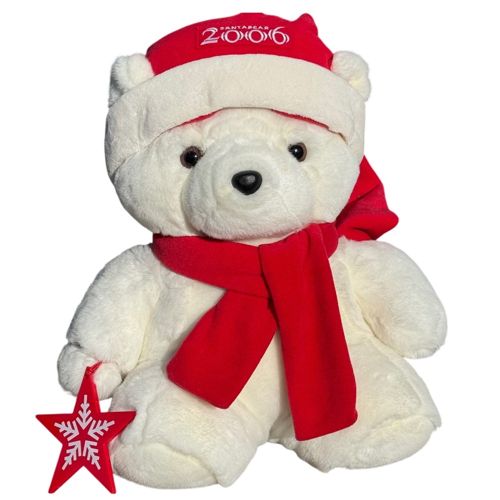 Macy's Santa Bear 2006 Christmas Holiday Star Ornament Dayton Hudson's